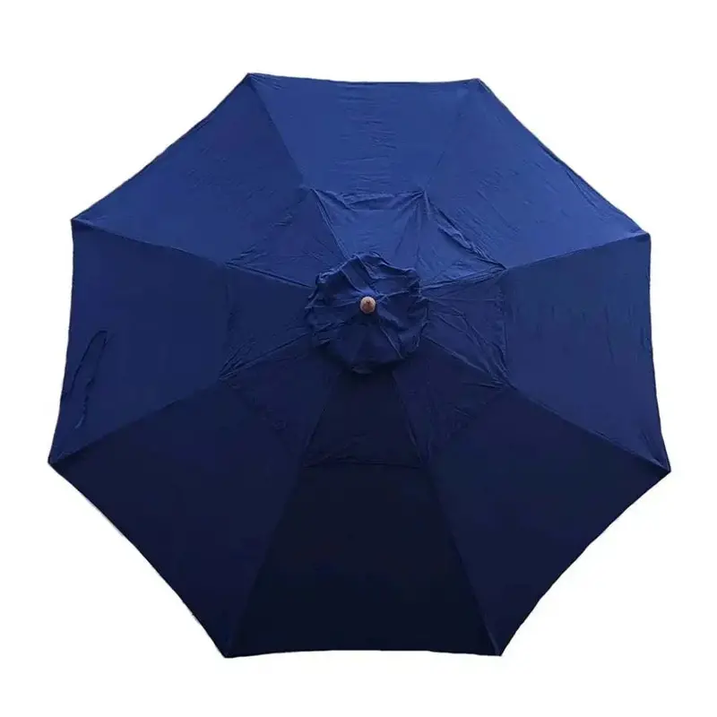 11-Foot Double-Vented Navy Olefin Replacement Canopy For 8-Rib Market-Style Patio Umbrella 1