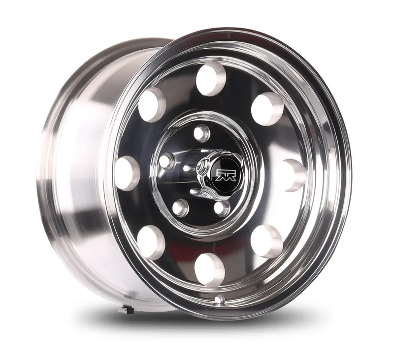 16X8 Mudder Trucker Mt614 Diesel Wheel Rim – Polished Aluminum, 5X127 (5X5") Bolt Circle, Et0 1