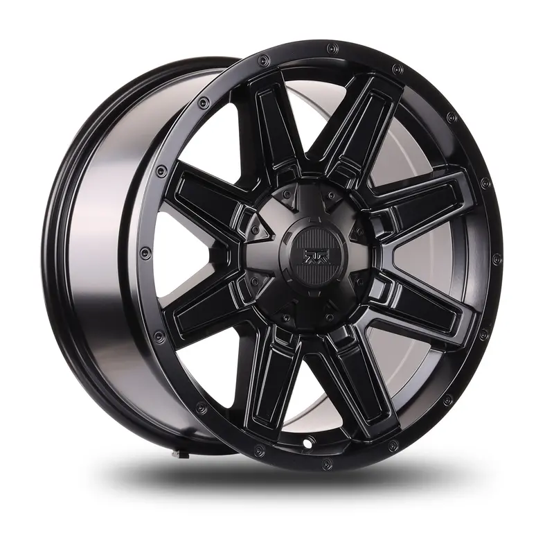 18X9 Mudder Trucker Mt404 Deviant Black Rim – 5X127/5X5/5X135 Bolt Patterns, +12Mm Offset 1