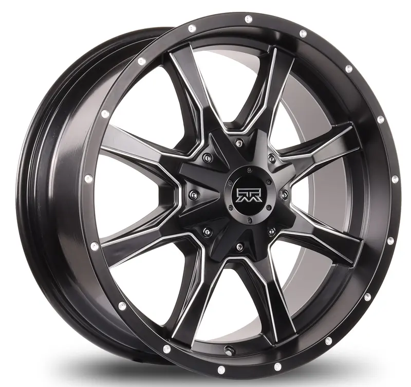 20X9 Mudder Trucker Mt513 Wheel Rim – Black Milled, Multi-Pattern Hub (5X139.7/150/5.5"), Et18 1