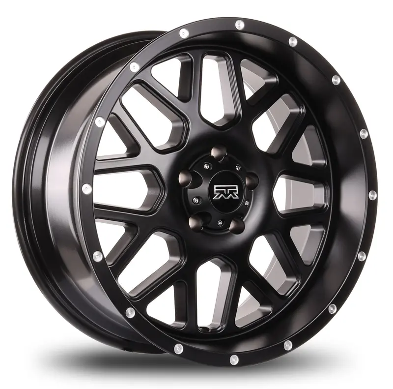 20X9 Mudder Trucker Mt859 Mutiny Wheel Rim – Satin Black Finish, 5X127 (5X5") Bolt Pattern, Et0 1