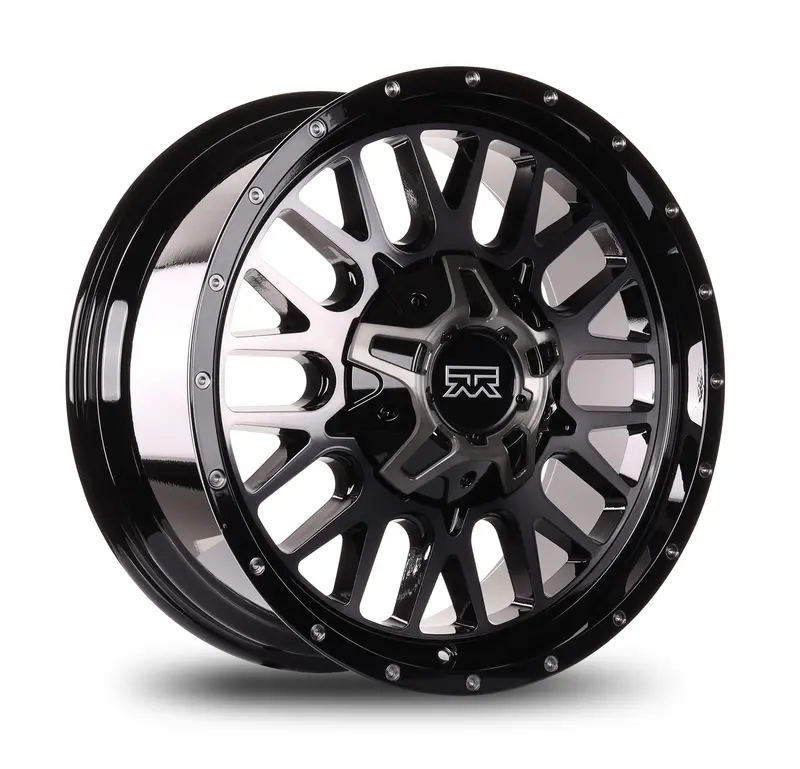 20X9 Mudder Trucker Mt937 Ddt Wheel Rim – Gloss Black, Triple-Bolt-Option (6X135/139.7/5.5"), Et18 1