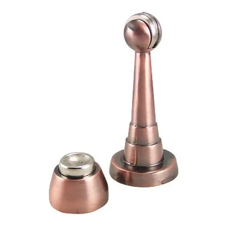 3.5-Inch Magnetic Door Stop – Heavy-Duty Brass-Plated Housing 1