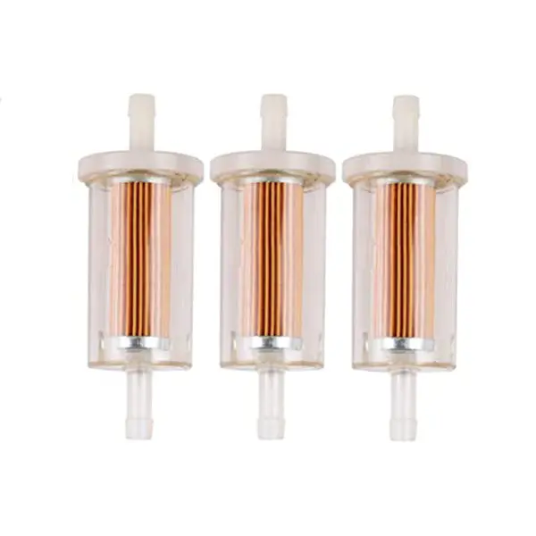 3-Pack 1/4-Inch Fuel Filters For John Deere, Mtd, Troy-Bilt Lawn Tractors – Compatible With D105, L111, La120, And Other Models 1