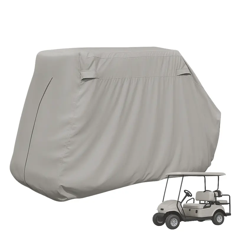 4-Passenger Golf Cart Cover – Short-Roof Model (58") In Grey 1