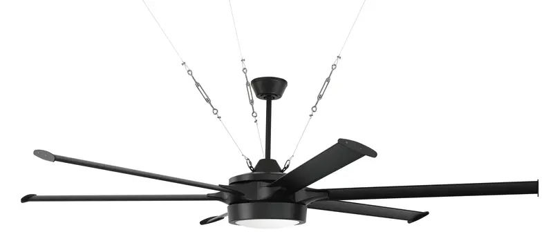 78-Inch Flat Black Prost Ceiling Fan With Matching Blades 1