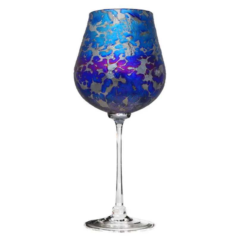 Aurora Collection Wine Glass – Artisan Blown Glass 1
