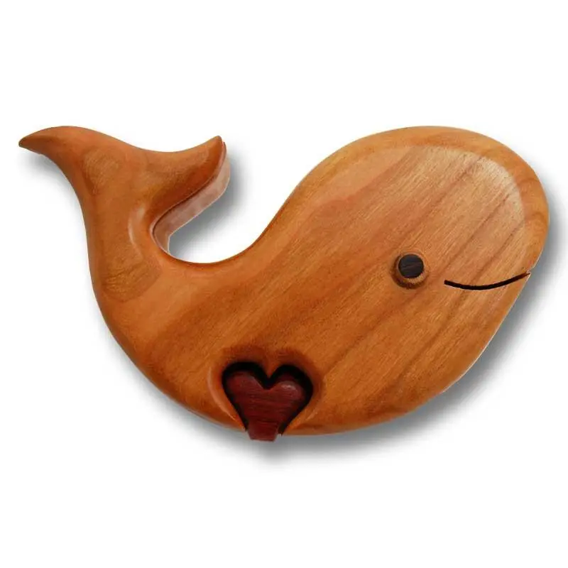 Baby Whale Puzzle Box – Calf-Sized Oceanic Puzzle With Gentle Unlock Motion 1