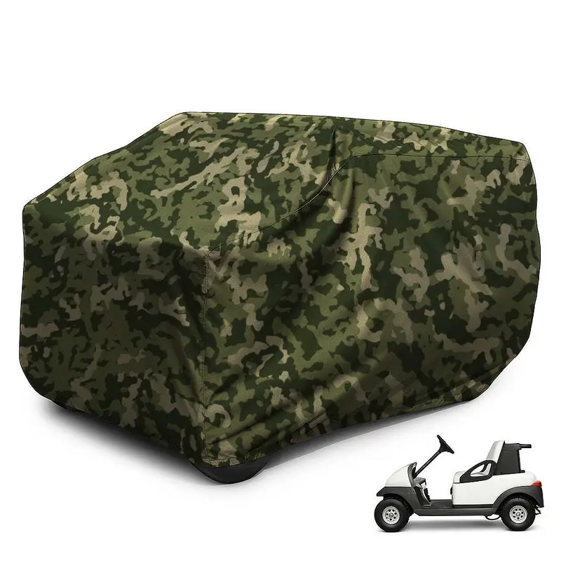 Camouflage Golf Cart Cover For 2-Seat Open-Top Carts 1