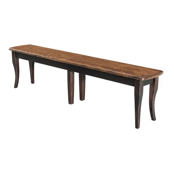 Canterbury Solid Wood Extendable Bench With Turned Legs 1