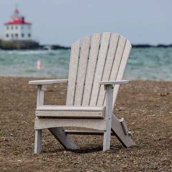 Classic Adirondack Dining Chair – Stationary, Solid-Color Design 1