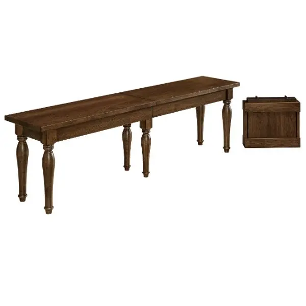 Colby Extendable Bench With Removable Cushion And Wood Frame 1