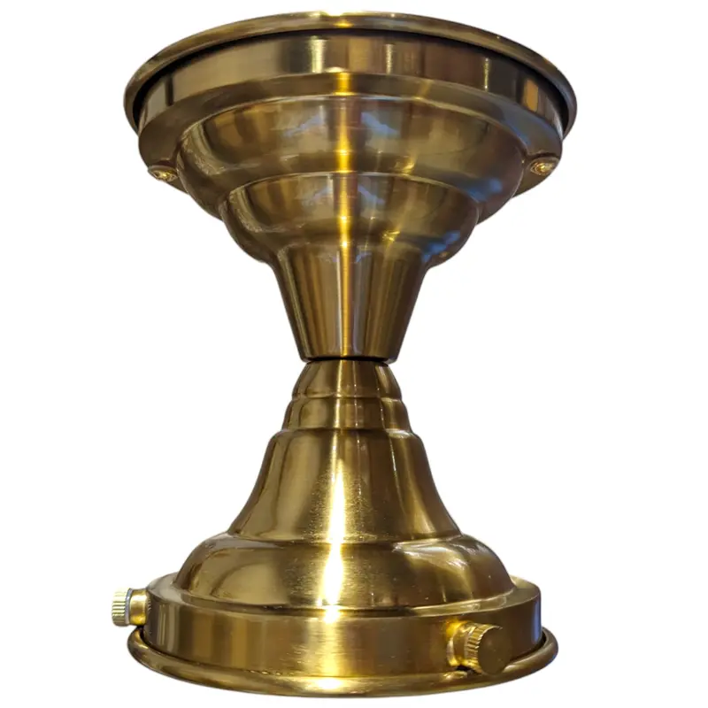 Contemporary Semi-Flush Mount Fixture – Assorted Metallic Finishes 2