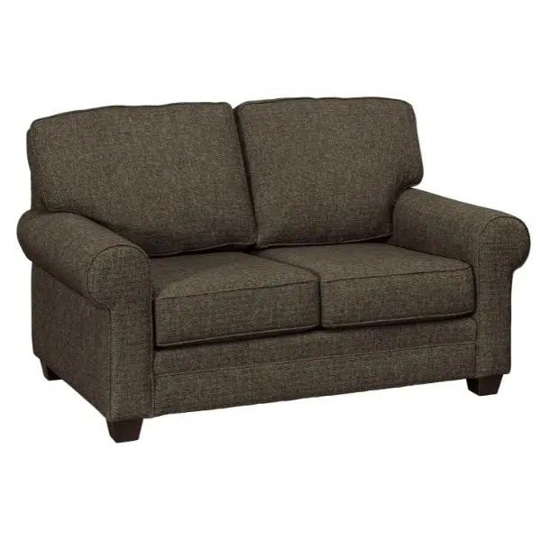 Ellington Rolled-Arm Loveseat With Kiln-Dried Frame 1