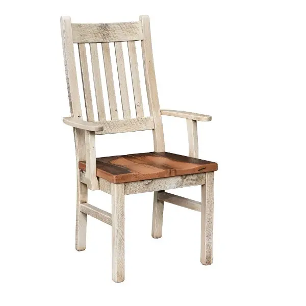 Farmhouse-Style Upholstered Dining Chair 1
