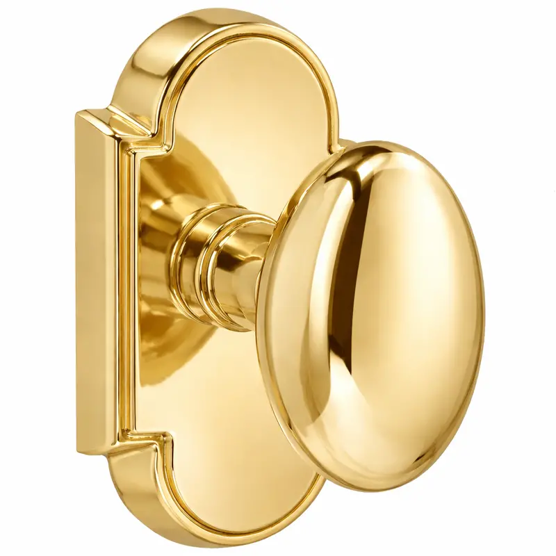 Magnifique® Arched Door Set – Brass Egg Knobs, Premium Finish Options 1