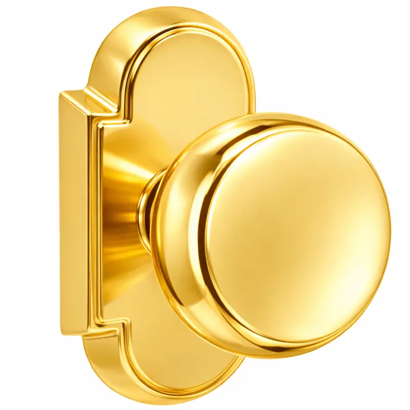 Magnifique® Arched Door Set – Brass Round Knobs, Selectable Finishes 1