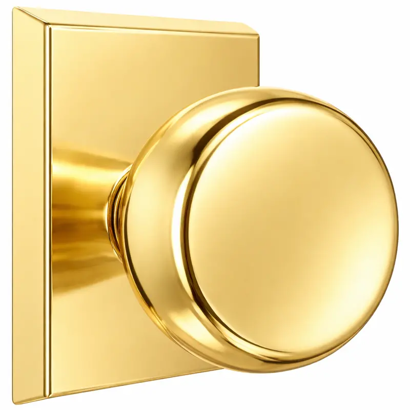 Magnifique® Rectangular Door Set – Brass Round Knobs, Finish Flexibility 1