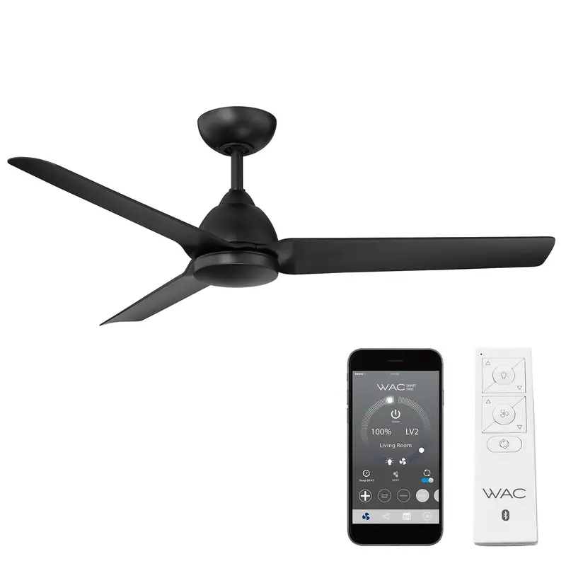 Mocha Wi-Fi 3-Blade Ceiling Fan – Remote & Voice Compatible 1