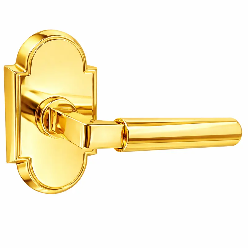 Modern Arched Door Hardware Set With Smooth Lever Handle – Multiple Finish Options 1