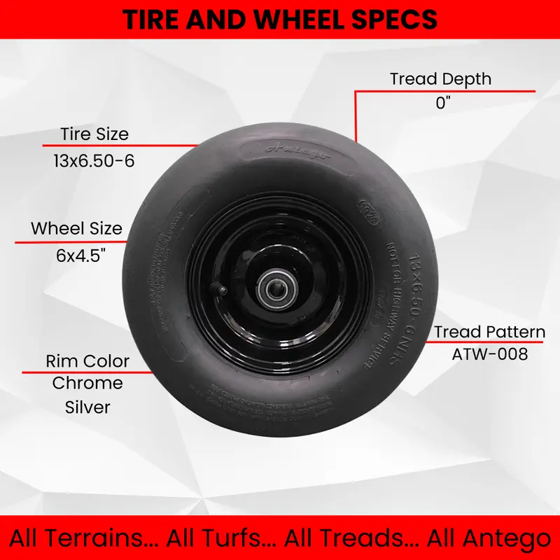 Oem-Matched Tire & Wheel Set – Bad Boy 022-2017-00, 13X6.50-6 (Set Of 2) 1
