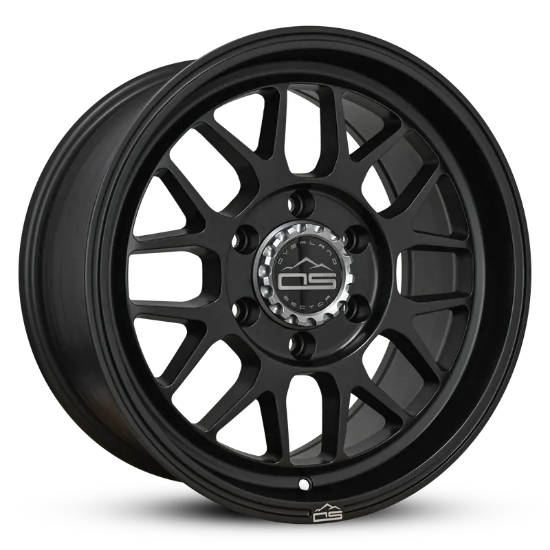 Overland Sector Hyperdrive Flow-Formed – 17X8.5″ +25Mm, 6X139.7Mm, 106.1Mm Cb, Satin Black 1