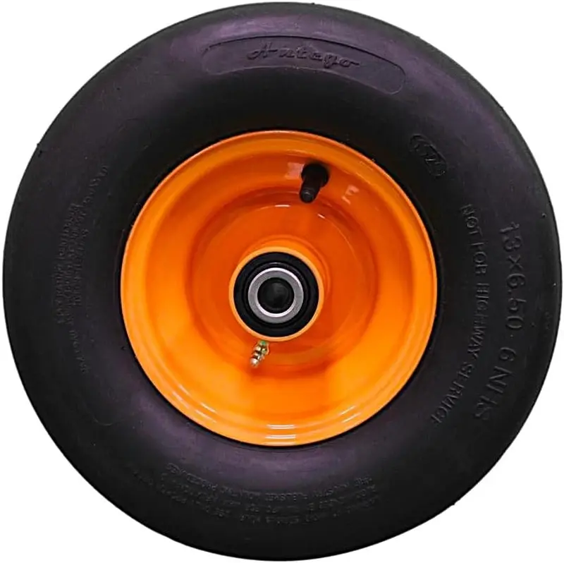 Set Of 4 — 13X6.50-6 4-Ply Smooth Tires With 6X4.5 Cats Eye Gold Wheels For Scag 1