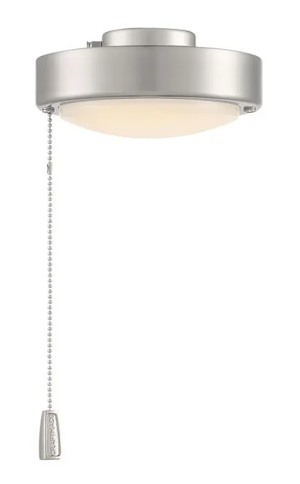 Single-Light Universal Led Disk Light Kit In Brushed Polished Nickel 1