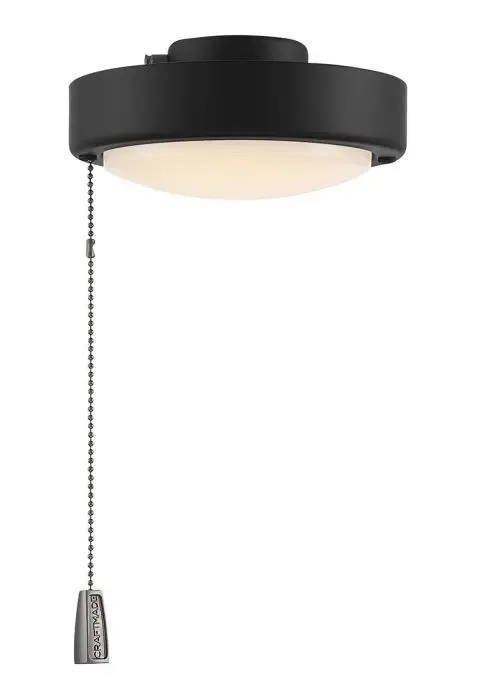 Single-Light Universal Led Disk Light Kit In Matte Flat Black 1