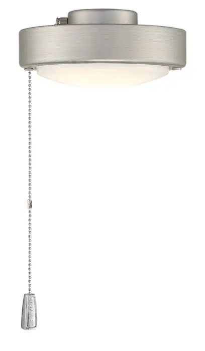 Single-Light Universal Led Disk Light Kit In Painted Nickel 1