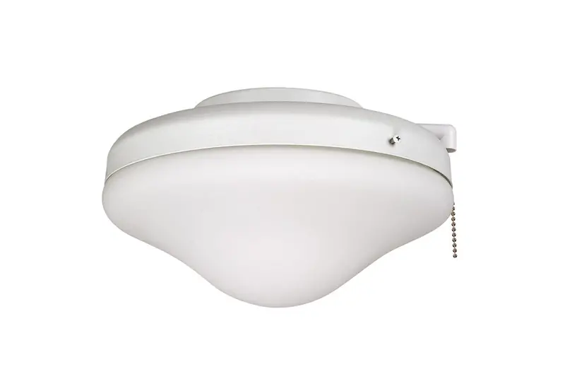 Two-Light Outdoor Bowl Light Kit In Crisp White Finish 1