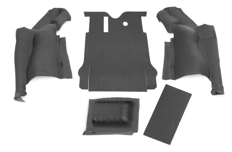 Bedrug Jk Rear Cargo Liner Kit (5-Piece) With Tub And Tailgate Liners For 2007–2010 Jeep Wrangler Jk 2-Door (Model #Btjk07R2) 1