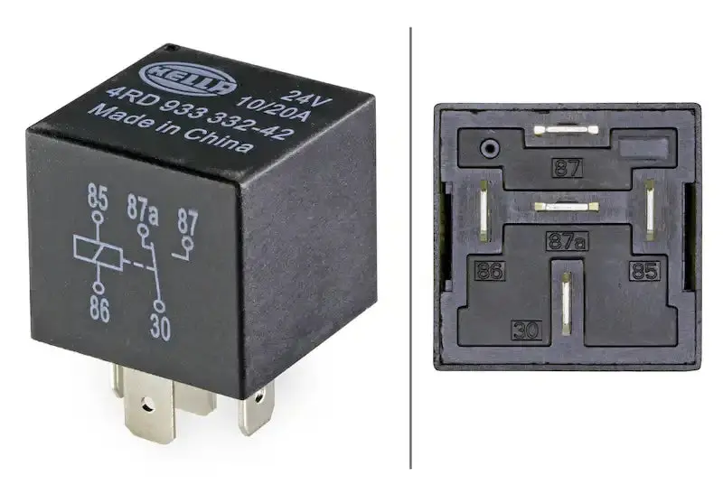 Hella 933332421 Changeover Relay – 4-Pin Automotive Switching Module 1