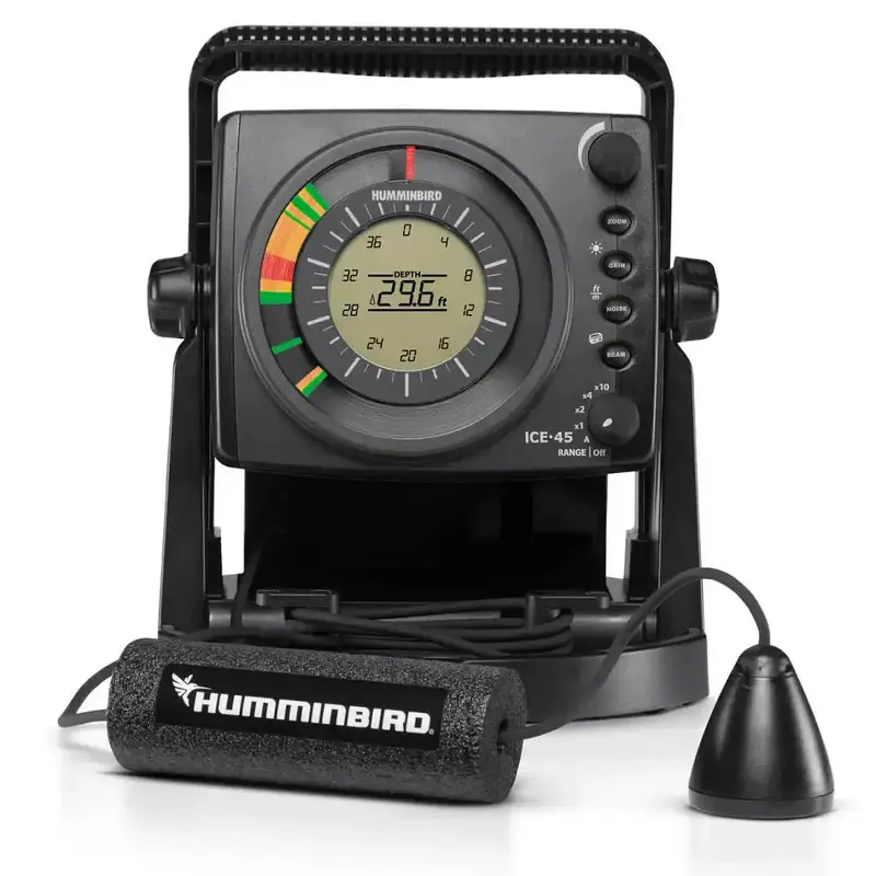 Humminbird Ice-45 Ice Fishing Flasher – Portable Sonar Display (Model 407030-1) 1
